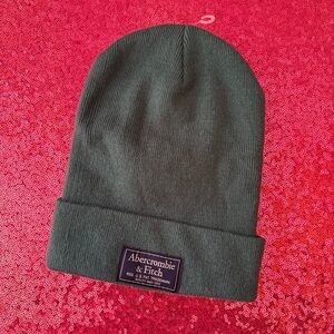 🌲Abercrombie & Fitch Unisex Dark Green Beanie Winter Knit Hat